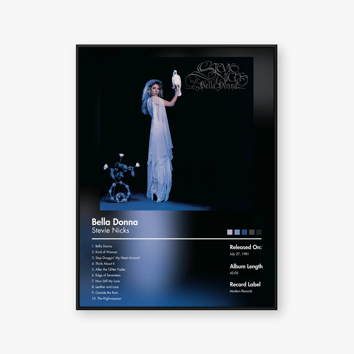 Stevie Nicks — Bella Donna Album Poster — Blur frame mockup