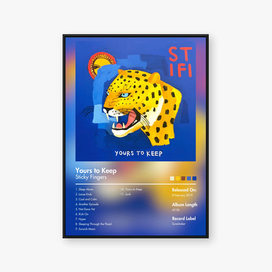 Sticky Fingers — Yours To Keep Album Poster — Blur frame mockup