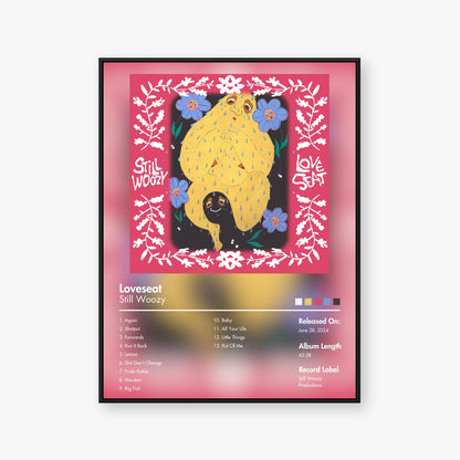 Still Woozy — Loveseat Album Poster — Blur frame mockup