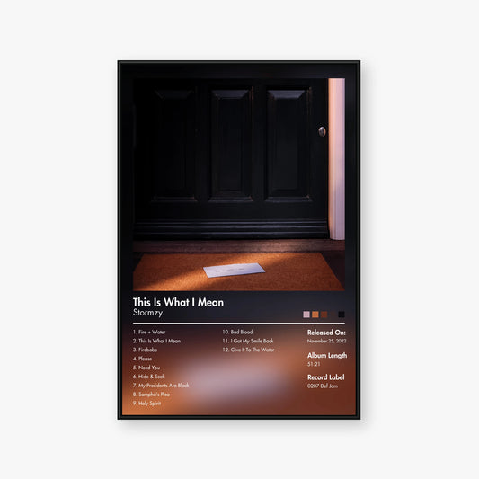 Stormzy — This Is What I Mean Album Poster — Blur frame mockup