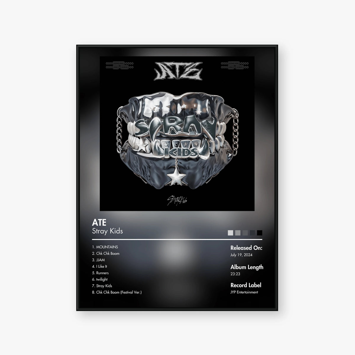Stray Kids — ATE Album Poster — Blur frame mockup