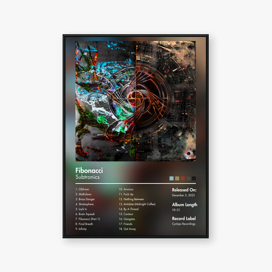Subtronics — Fibonacci Album Poster — Blur frame mockup