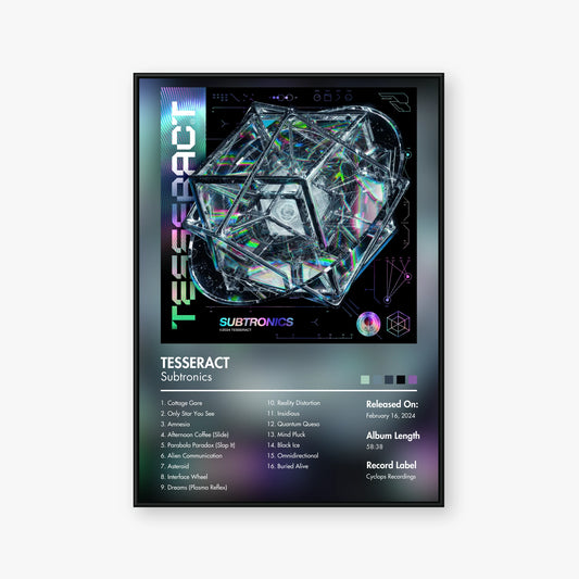 Subtronics — TESSERACT Album Poster — Blur frame mockup