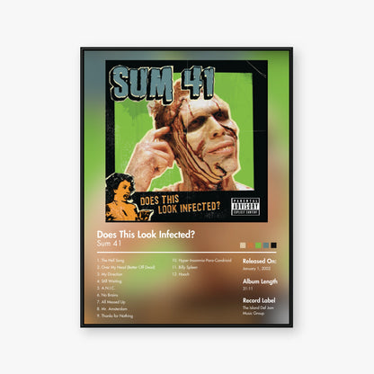 Sum 41 — Does This Look Infected? Album Poster — Blur frame mockup