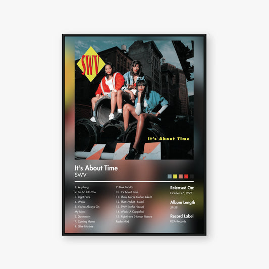 SWV — It's About Time Album Poster — Blur frame mockup