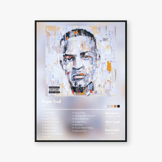 T.I. — Paper Trail Album Poster — Blur frame mockup