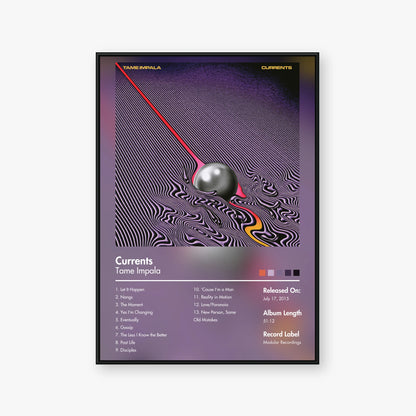 Tame Impala — Currents Album Poster — Blur frame mockup