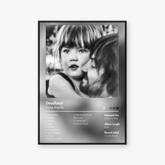 Tame Impala — Deadbeat Album Poster — Blur frame mockup