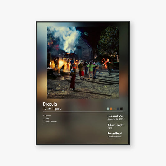 Tame Impala — Dracula Album Poster — Blur frame mockup