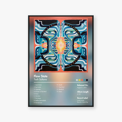 Tash Sultana — Flow State Album Poster — Blur frame mockup