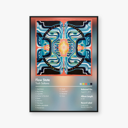 Tash Sultana — Flow State Album Poster — Blur frame mockup