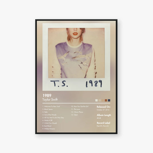 Taylor Swift — 1989 Album Poster — Blur frame mockup