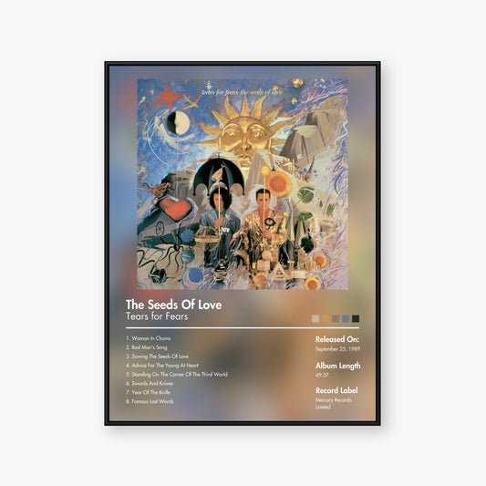 Tears for Fears — The Seeds of Love Album Poster — Blur frame mockup