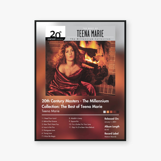 Teena Marie — 20th Century Masters: The Millennium Collection: The Best of Teena Marie Album Poster — Blur frame mockup
