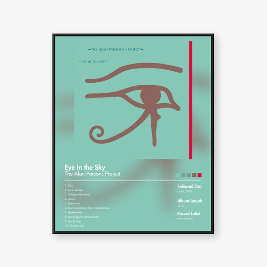 The Alan Parsons Project — Eye in the Sky Album Poster — Blur frame mockup