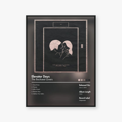 The Backseat Lovers — Elevator Days Album Poster — Blur frame mockup