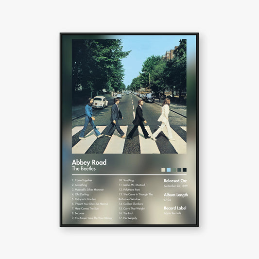 The Beatles — Abbey Road Album Poster — Blur frame mockup