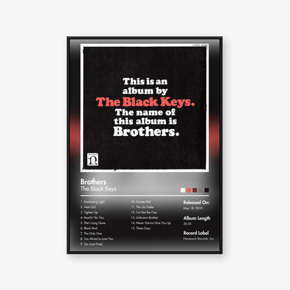 The Black Keys — Brothers Album Poster — Blur frame mockup