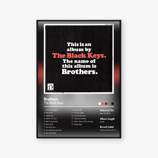 The Black Keys — Brothers Album Poster — Blur frame mockup