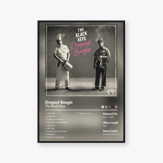 The Black Keys — Dropout Boogie Album Poster — Blur frame mockup