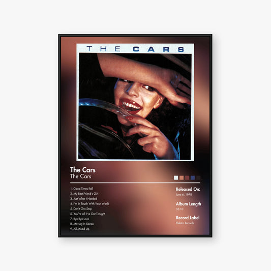 The Cars — The Cars Album Poster — Blur frame mockup