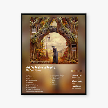The Dear Hunter — Act IV: Rebirth in Reprise Album Poster — Blur frame mockup