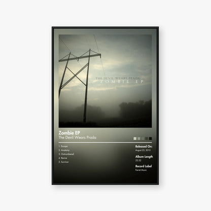 The Devil Wears Prada — Zombie EP Album Poster — Blur frame mockup