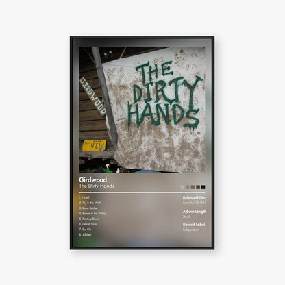 The Dirty Hands — Girdwood Album Poster — Blur frame mockup