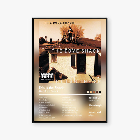 The Dove Shack — This Is the Shack Album Poster — Blur frame mockup