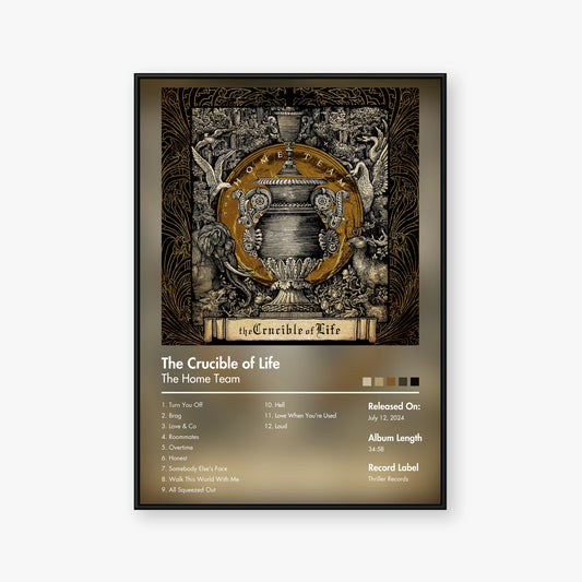 The Home Team — The Crucible of Life Album Poster — Blur frame mockup