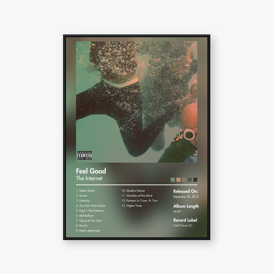 The Internet — Feel Good Album Poster — Blur frame mockup
