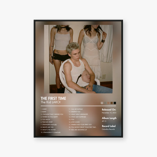 The Kid LAROI — THE FIRST TIME Album Poster — Blur frame mockup
