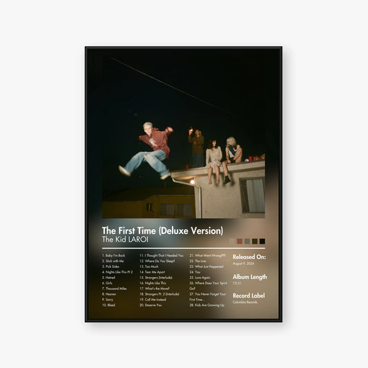 The Kid LAROI — The First Time (Deluxe) Album Poster — Blur frame mockup