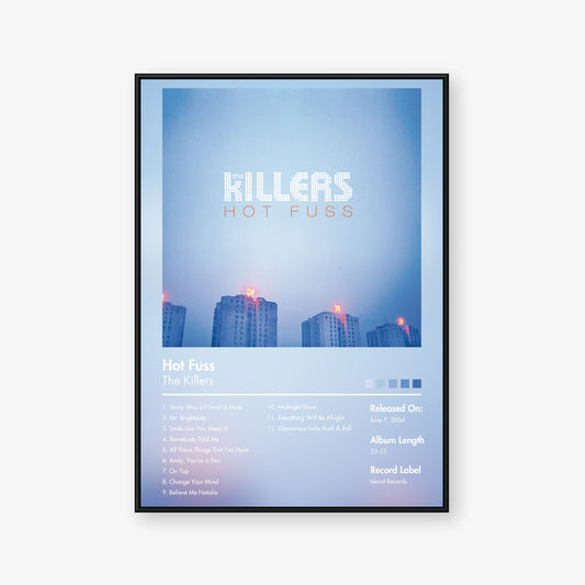 The Killers — Hot Fuss Album Poster — Blur frame mockup