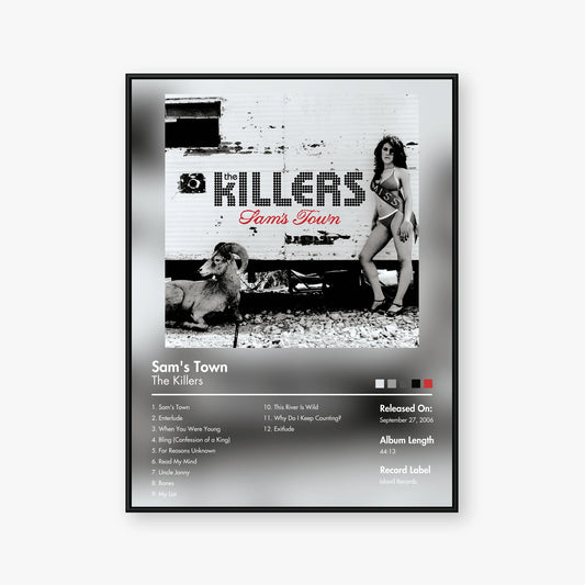 The Killers — Sam’s Town Album Poster — Blur frame mockup