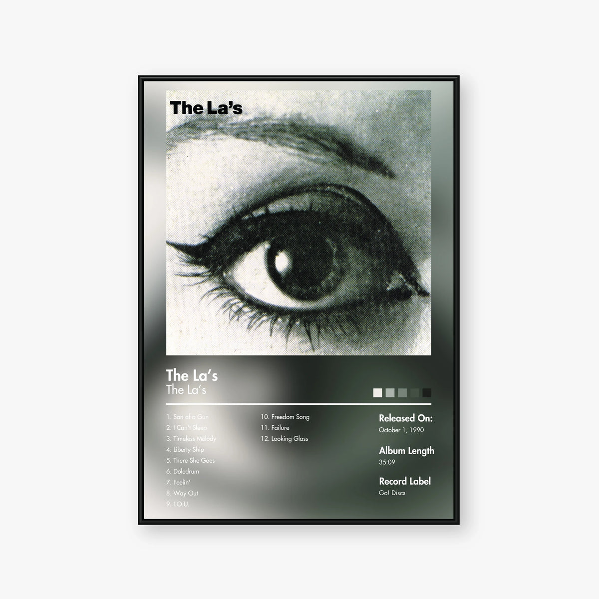 The La's — The La's Album Poster — Blur frame mockup