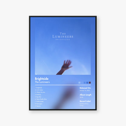 The Lumineers — BRIGHTSIDE Album Poster — Blur frame mockup