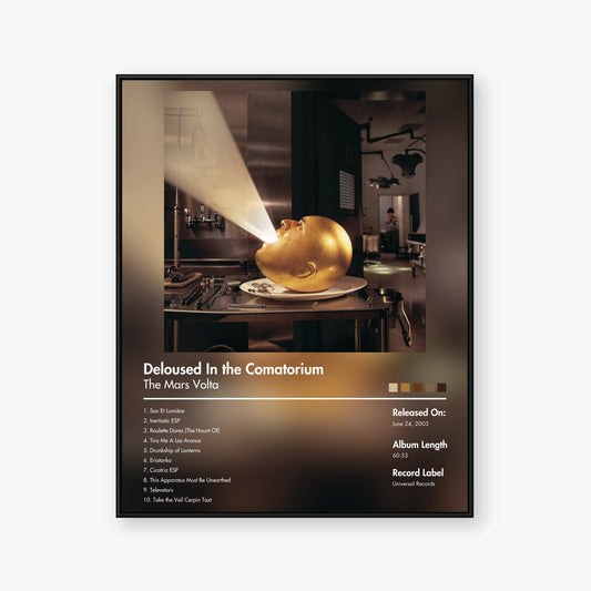 The Mars Volta — Deloused In the Comatorium Album Poster — Blur frame mockup