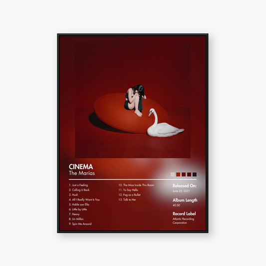 The Marías — CINEMA Album Poster — Blur frame mockup