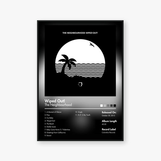 The Neighbourhood — Wiped Out! Album Poster — Blur frame mockup