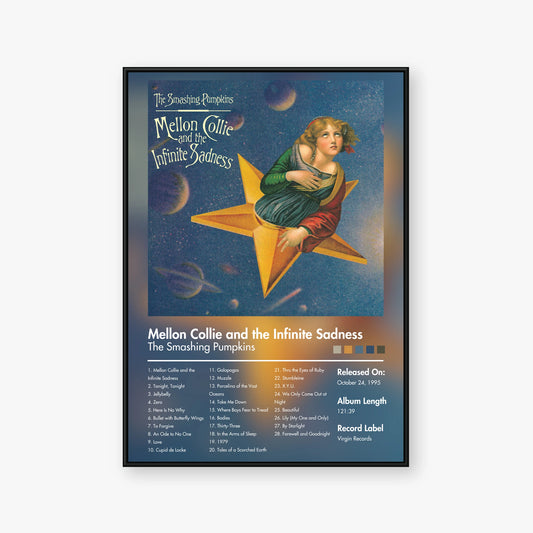 The Smashing Pumpkins — Mellon Collie and the Infinite Sadness Album Poster — Blur frame mockup