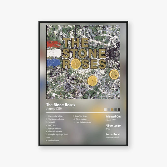 The Stone Roses — The Stone Roses Album Poster — Blur frame mockup