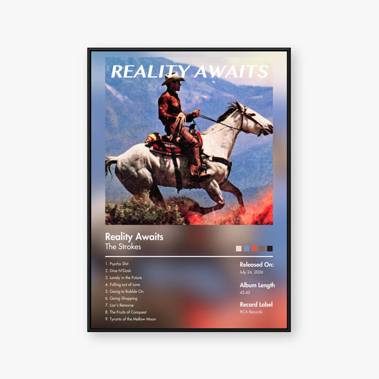 The Strokes — Reality Awaits Album Poster — Blur frame mockup