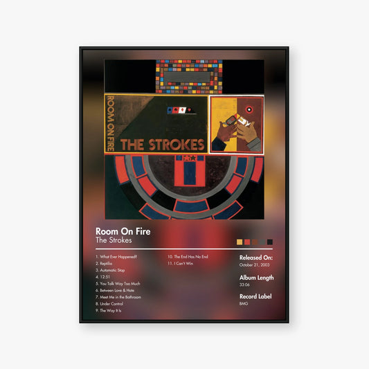 The Strokes — Room on Fire Album Poster — Blur frame mockup