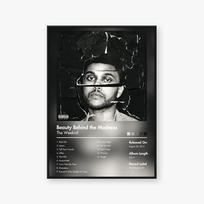 The Weeknd — Beauty Behind the Madness Album Poster — Blur frame mockup
