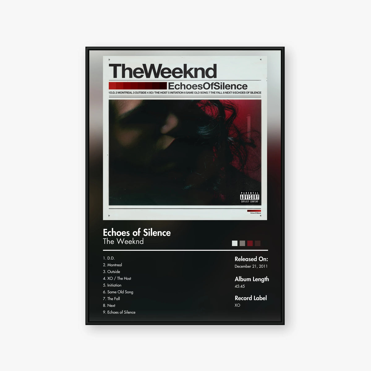 The Weeknd — Echoes of Silence Album Poster — Blur frame mockup