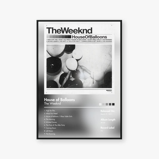 The Weeknd — House of Balloons Album Poster — Blur frame mockup