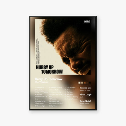 The Weeknd — Hurry Up Tomorrow Album Poster — Blur frame mockup
