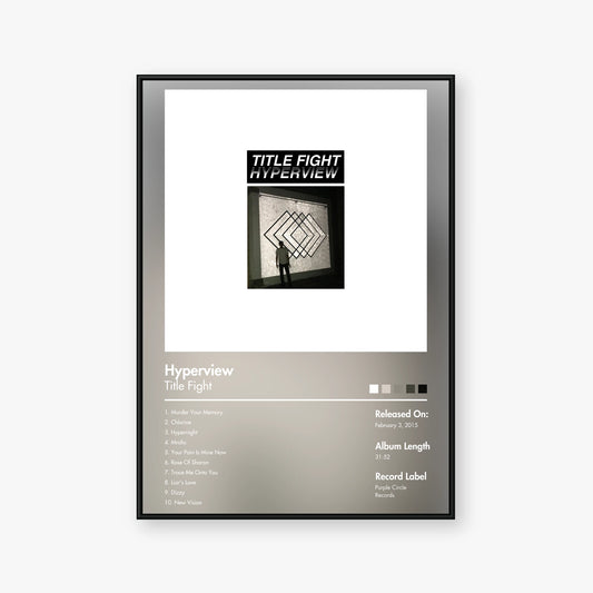 Title Fight — Hyperview Album Poster — Blur frame mockup