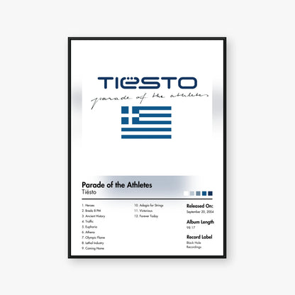 Tiësto — Parade of the Athletes Album Poster — Blur frame mockup